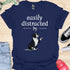 Easily distracted by bulldogs - V10 - Cute Sitting Paw T-Shirt